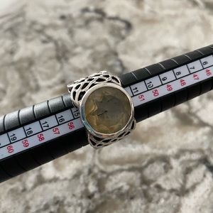 Retired Silpada Celtic Braid Citrine ring